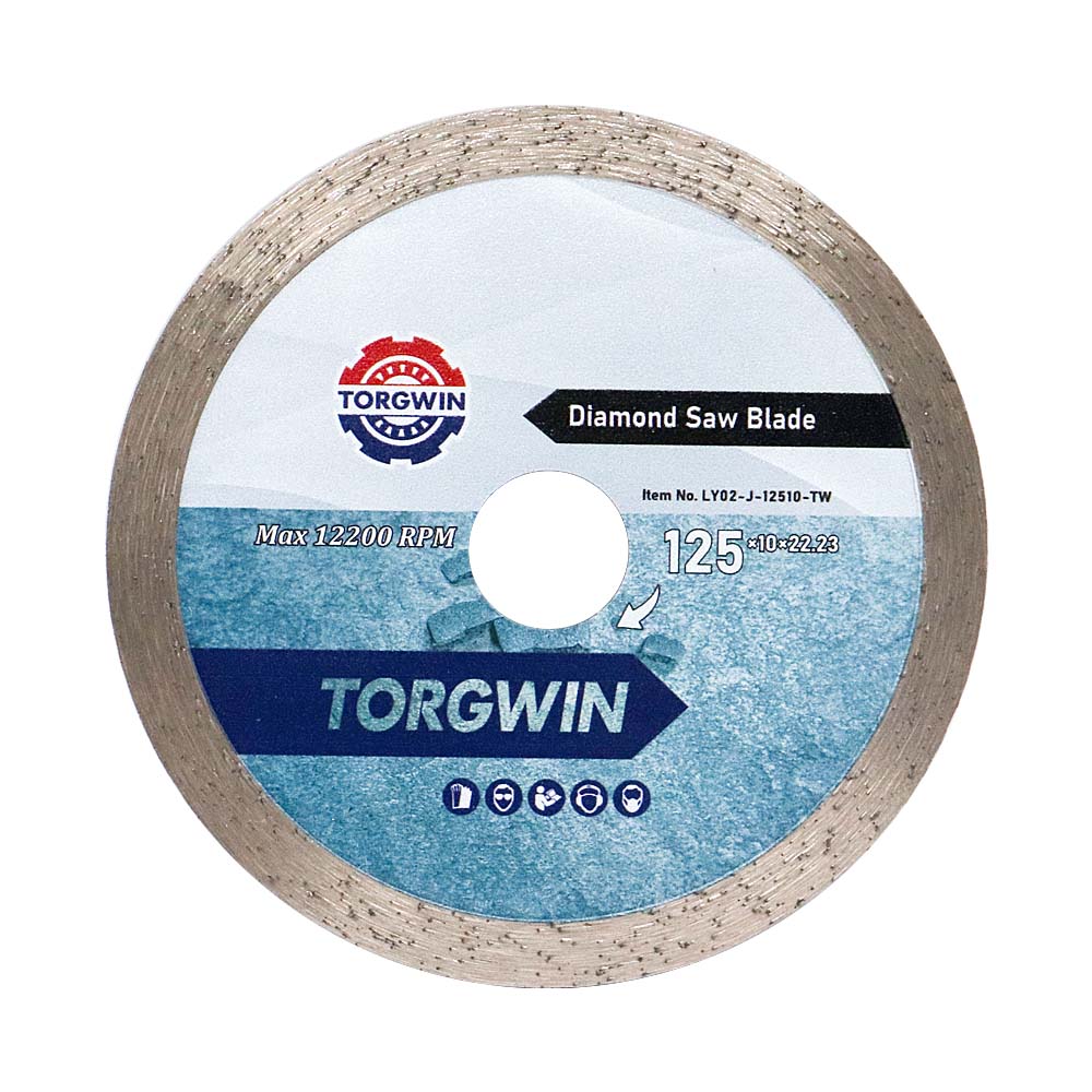 Diamond imeall leanúnach 125mm Saw lann don tíl