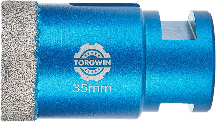 Giotán druilire croí -diamaint M14 shank brazed 35mm