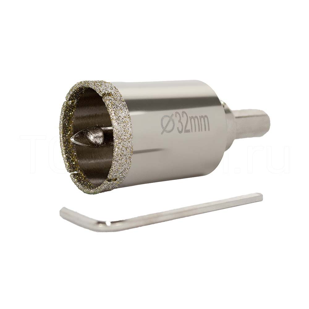 Giotán druileála croí Diamond (le druil cóimhiotail lár) - Caighdeán 32mm