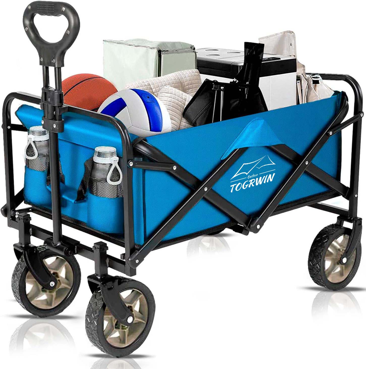 Dualgas Trom Cairt Trom Torgwin le Rothaí le Rothaí Fóntais Foldable Dualgas Trom